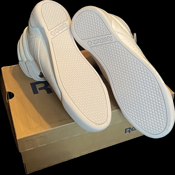 *NIB* REEBOK CLASSIC size 5 strap juniors kids white NEW 80s 90s Retro Vintage - Picture 4 of 7